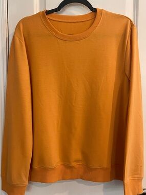 SHEIN Mustard Crewneck Sweatshirt